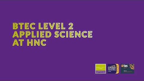 BTEC Level 2 Applied Science