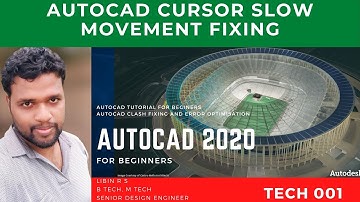 Fixing AutoCAD cursor slow movement 2020| Colrs Tech