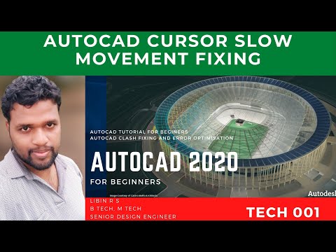 Fixing AutoCAD cursor slow movement 2020| Colrs Tech