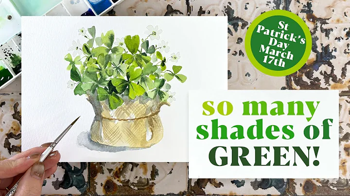 Celebrate ST PATRICK'S DAY with a Magical Watercolour Shamrock!