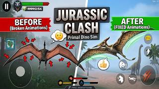 BIG UPDATE - "All Flying Animation Changed" - Jurassic Clash Primal Dino Sim screenshot 3