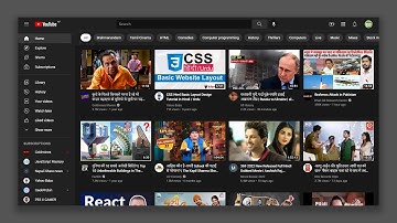 YouTube clone using HTML CSS and JavaScript for Beginner