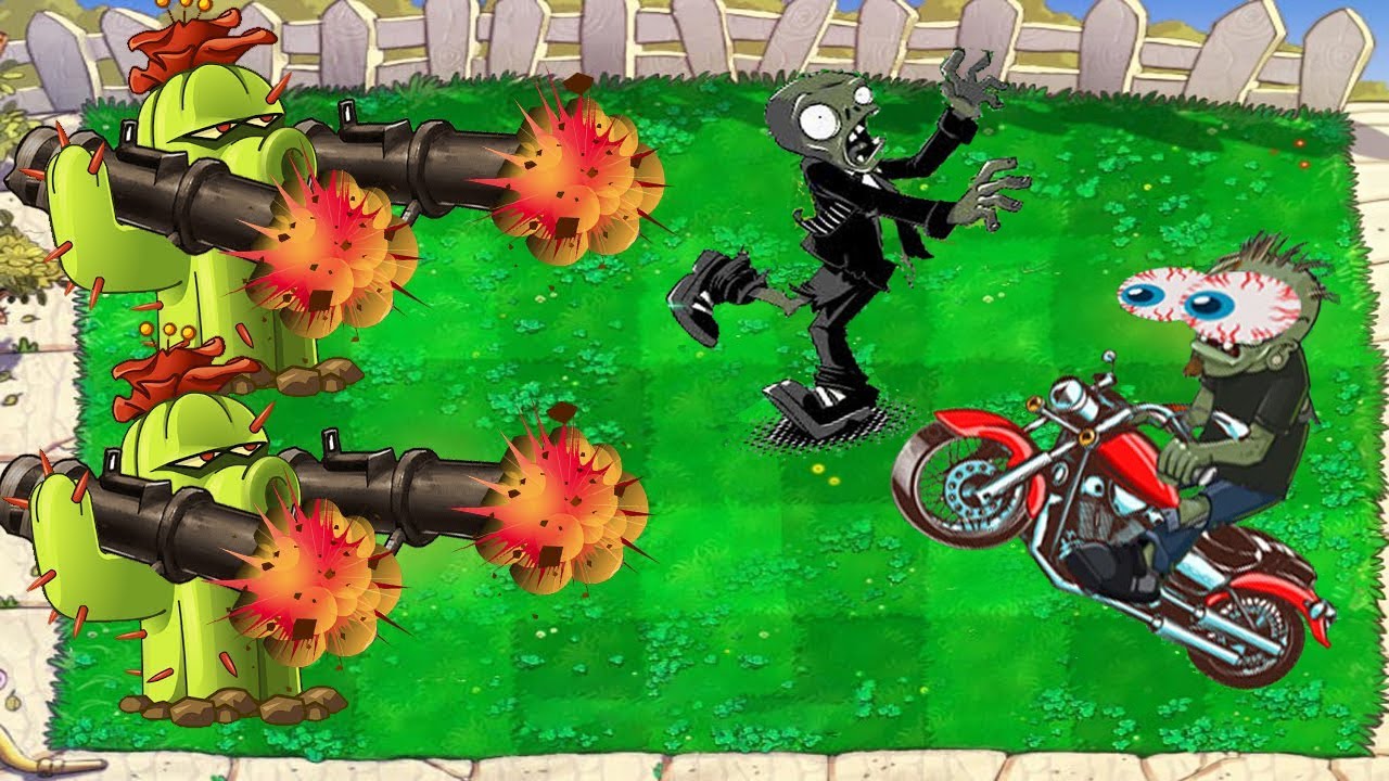 Plants vs Zombies hack vs 999 Cactus vs Dr.Zomboss vs 999 Giga ...