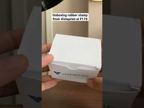 Unboxing Rubber Book Stamp From Vistaprint At ₹170 #vistaprint #vistaprintindia #bookstamp