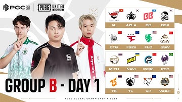 [PUBG_TW] PGC 2025 世界冠軍賽 - 小組賽 B 組 Day 1 !主播 !賽制 !team !map