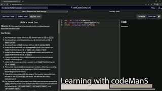 (Scrapped)| freeCodeCamp (New) Responsive Web Design - Certification Project - Survey Form: Step 4