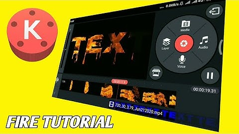 Kinemaster fire text effect editing tutorial video