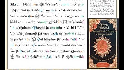ختمة من مصحف التجويد باللغة الألمانية الصفحة رقم 248