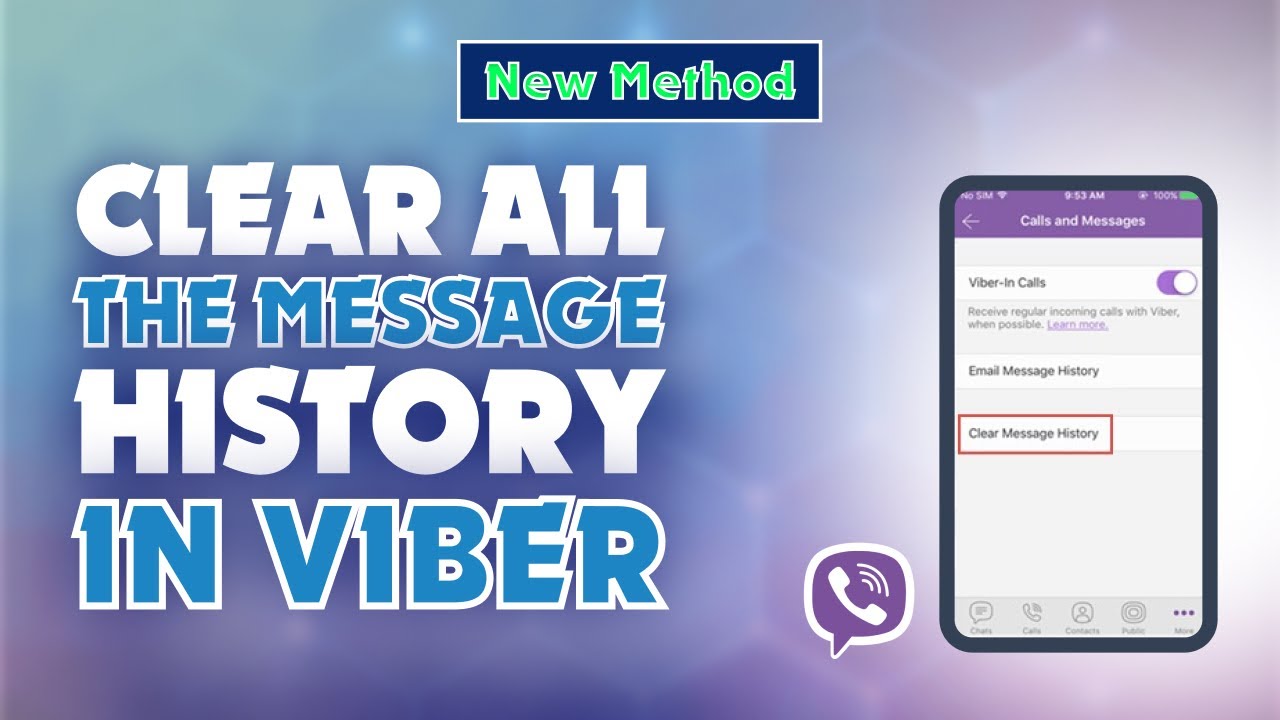 How To Clear All The Message History In Viber 2024 | Skill Wave - YouTube
