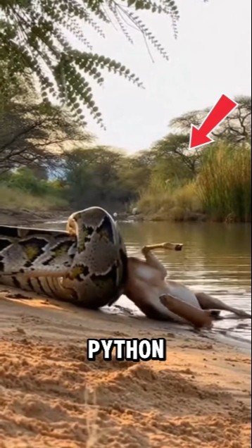 Giant Python vs Deer—What Happens Next Is Unreal #shortsyoutube # ...