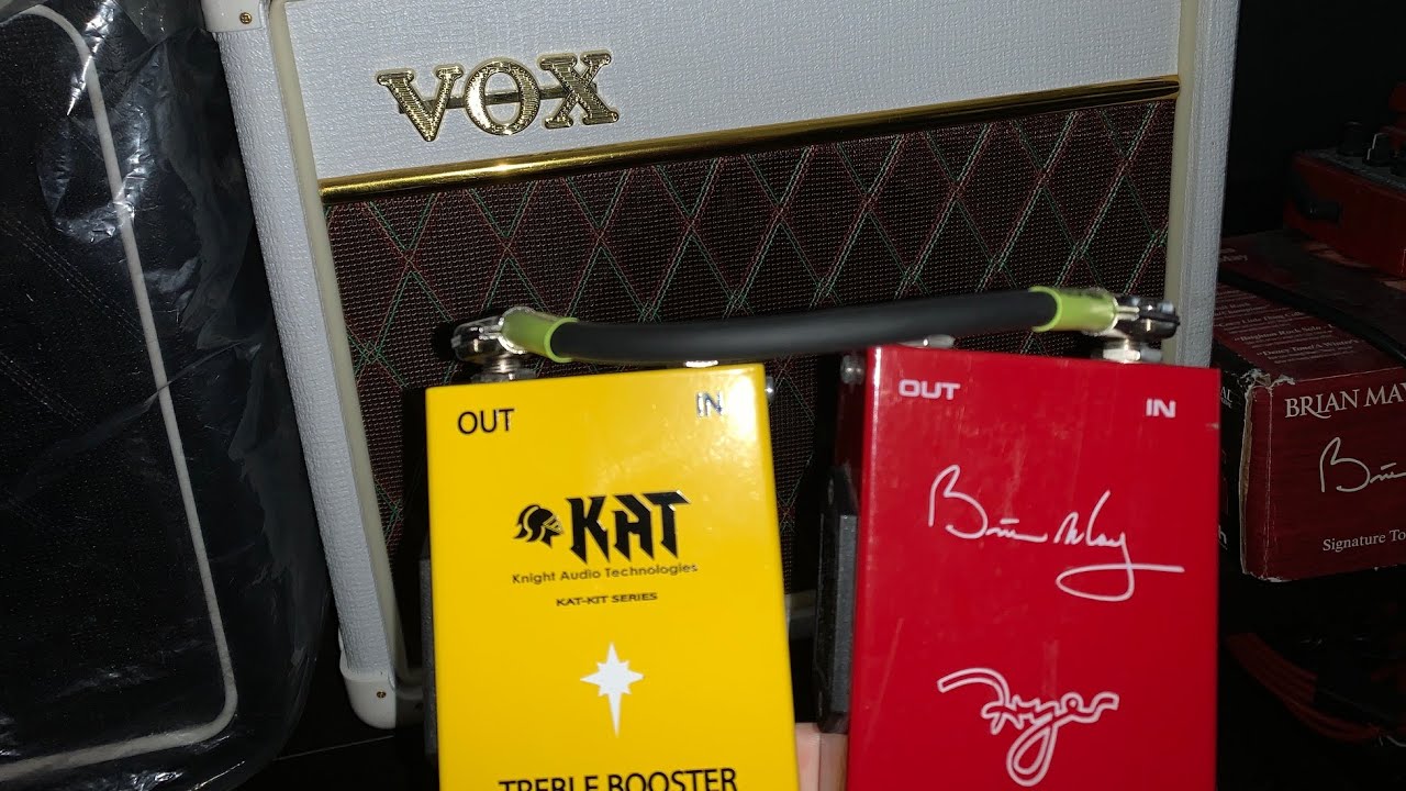 Brian May Treble Booster comparison: Fryer Touring, KAT Plush, Vox VBM
