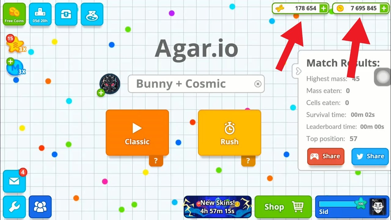 Agar.io Mod/Hack/Apk - Inject Max Free Coins and DNA *Insatnt Boost*