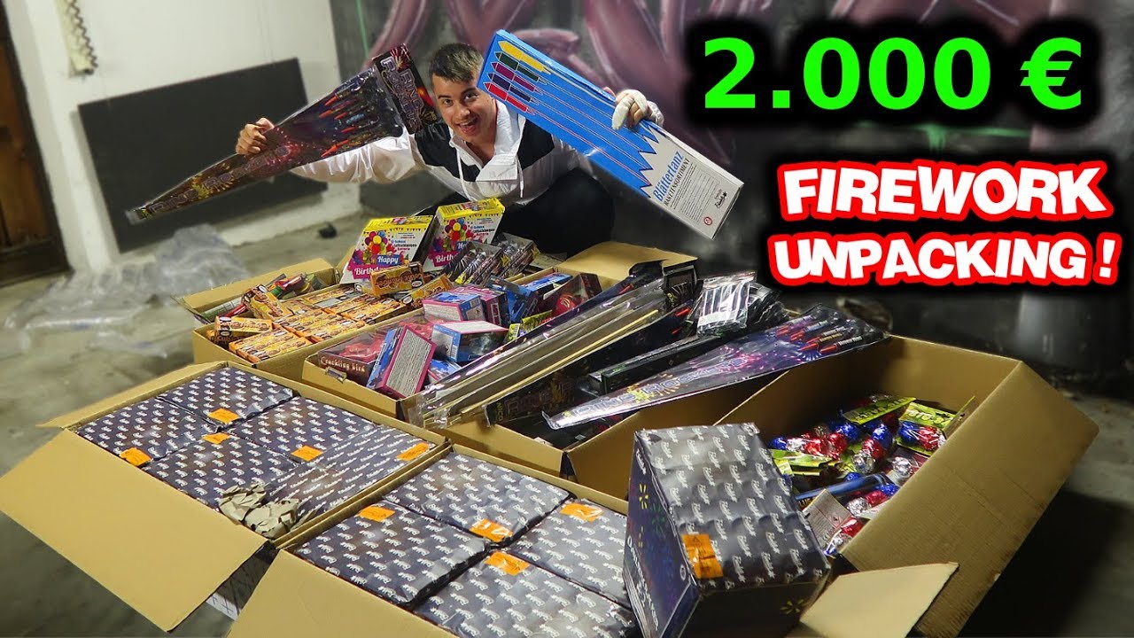 2000€ FEUERWERK UNBOXING 2019 🔥🔥🔥