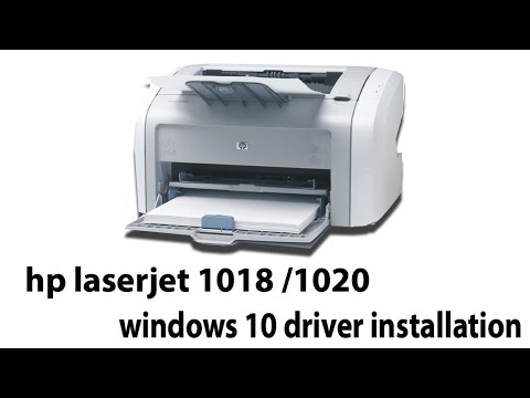 hp laserjet 1018 printer driver install windows 10 64bit