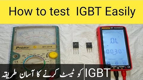 How to test igbt use analog multimeter | igbt test with digital multimeter | Igbt | How to test igbt