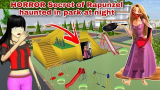 سر رعب رابونزل ليلا HORROR Secret of Rapunzel haunted in park at night | SAKURA SCHOOL SIMULATOR