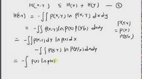 Entropy: Bound on joint entropy