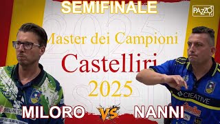 Semifinale spettacolare! Miloro – Nanni al Master dei Campioni di Frosinone 2025 | Bocce Raffa