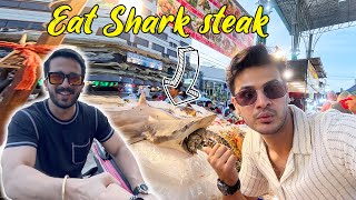 First Time Shark 🦈 Ka Meat Khaya || Rajab Bhi Hamary Hotel Agya