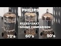 Tube Sound Comparison - 3 Decades of Philips,Holland ECC83/12AX7 (70's, 60's, 50's)
