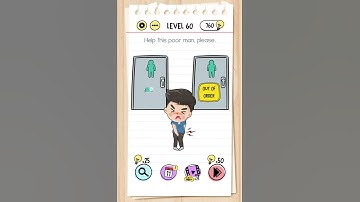 Brain test : level 60 - help this poor man