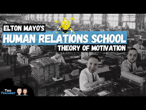 Elton Mayo Human Relations School of Thought | Theory of Motivation | Hawthorne Experiment |