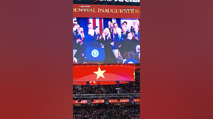 Crowd at Capital One Arena cheers as Trump is sworn in as 47th president