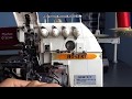 Ajuste de tensión del hilo en máquina overlock industrial