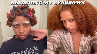 how I bleach my eyebrows ft jolen creme bleach | Paris Atavia