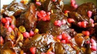 #Chicken Liver with|pomegranate sauce كبد #الفراخ #دبس الرمان على طريقتى