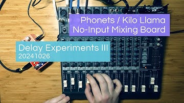 No-Input Mixing Board: Delay Experiments III