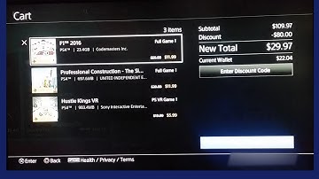 How to remove items from cart in playstation store