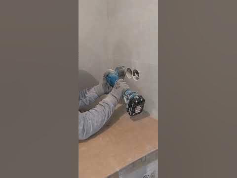 Отверстие в керамограните под подрозетник. - YouTube