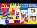 Mega mcdonalds happy meal magic snack maker set hamburger french fries  drink makers disneycartoys