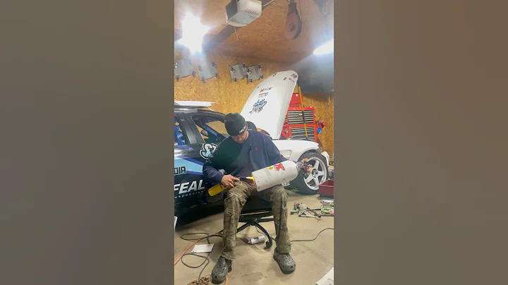 FROZEN Nitrous is Exposive!? This seemed like a good idea for 3 seconds… #racecar #nitrous #bmwe90