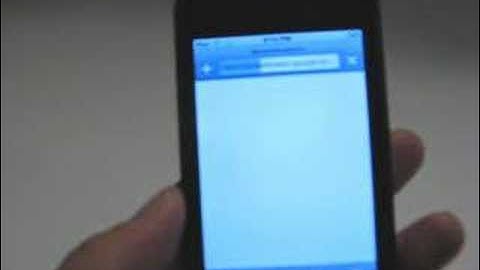 Google Docs for Mobile Devices on an iPod touch