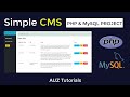 🚀 How to Build a Basic CMS with PHP
