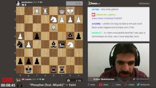 ChessTV BR - Time Odds: partidas de xadrez com o GM Krikor Mekhitarian 