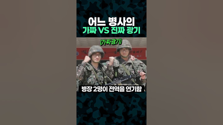대한민국 육군 가짜 광기 VS 진짜 광기