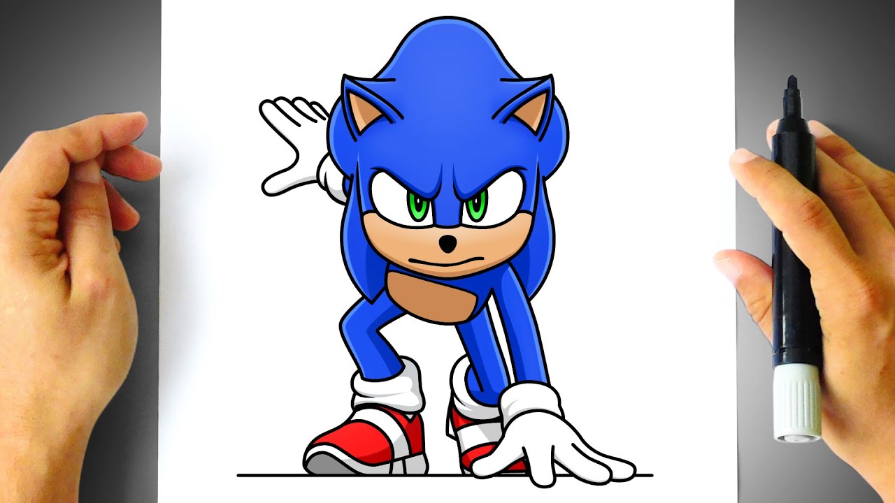 How to DRAW SONIC - Sonic the Hedgehog 3 Movie - Art Tutorial - YouTube