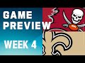Tampa Bay Buccaneers vs. New Orleans Saints | 2023 Week 4 Game Preview