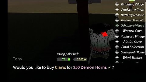 How to Sell Demon Horns & Get Claws In Project Slayers | How to Obtain Claws In Project Slayers