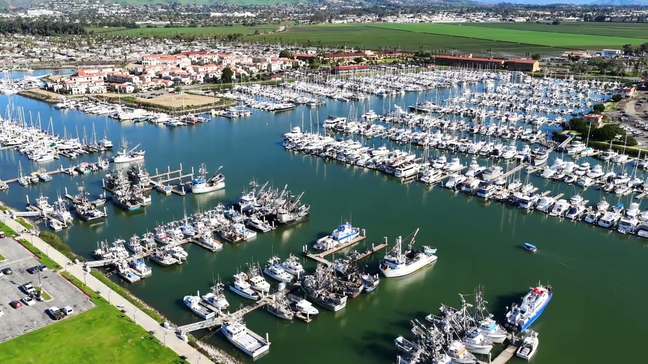 Ventura California｜Harbor & Marina Aerial View 4K