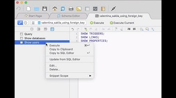 Valentina Studio - SQL Editor - Working with Snippets