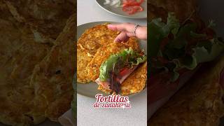 Tortillas de queso y zanahoria #recetasfaciles #recetas #cenafacil #cena #singluten #queso