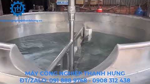 NỒI NẤU CÁNH KHUẤY LẬT NGHIÊNG 700L - BỒN KHUẤY GIA NHIỆT 700L - THÙNG KHUẤY GIA NHIỆT 700L