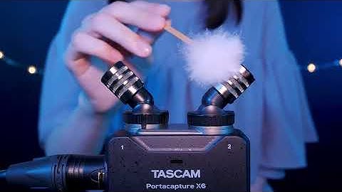 ASMR Japanese Trigger Words Whispering, Ear Cleaning & Ear Blowing / TASCAM Portacapture X6