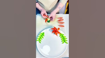 Simple and easy to learn dish decoration # Fruit and vegetable modeling # Plating skills # Simple d