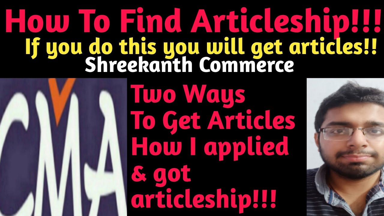 CMA articleship?How To Apply for articles & Get it!!TamilShreekanth