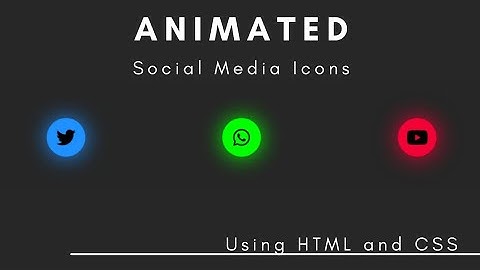 ✌️HOW IS IT? 😎CSS Animated Social Media Icons using HTML and CSS | CSS Social Media Buttons